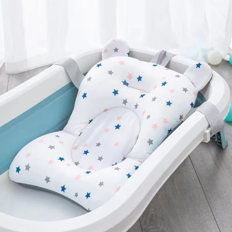 Baby Bath Tub Foldable - Babybadje Stoel Ondersteuning Mat Baby Antislip