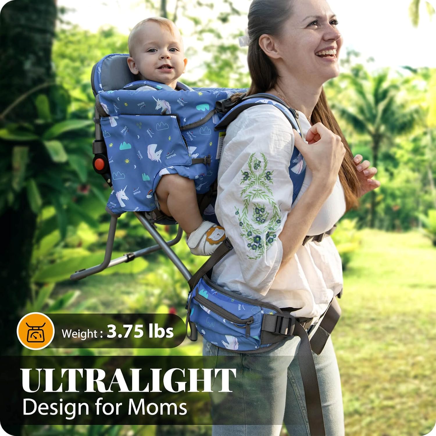 Ergonomic Baby Carrier - Ultralichte baby draagzak, peuter wandelrugzak met