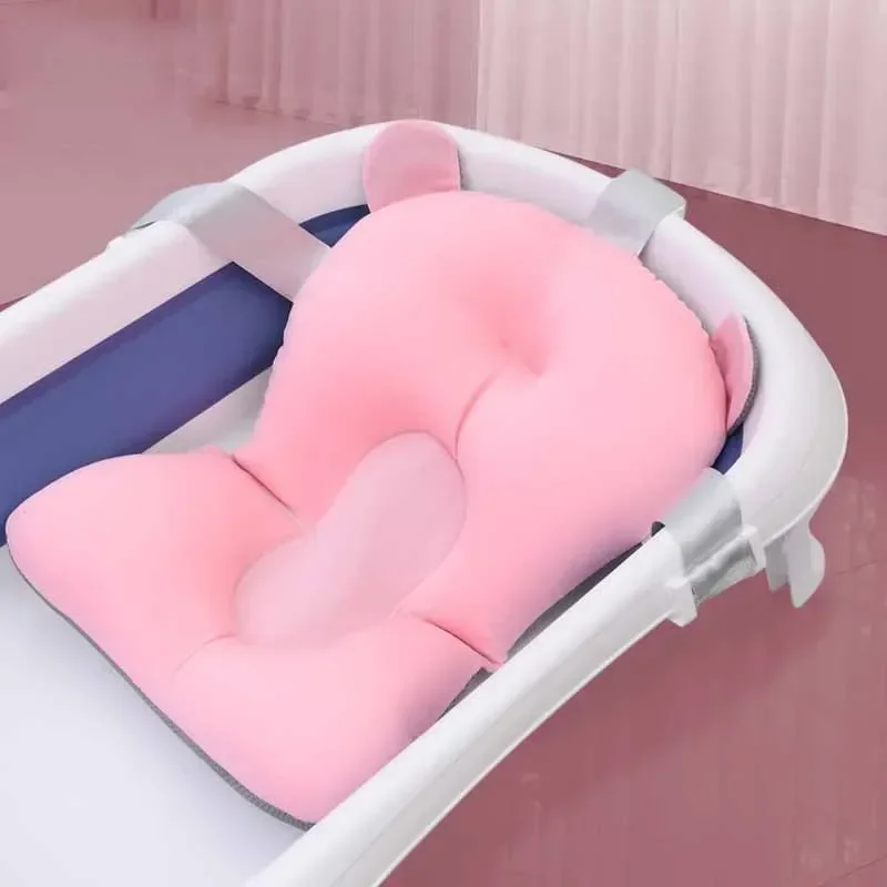 Baby Bath Tub Foldable - Babybadje Pad Verstelbare Badsteun Zitmat Douchekussen