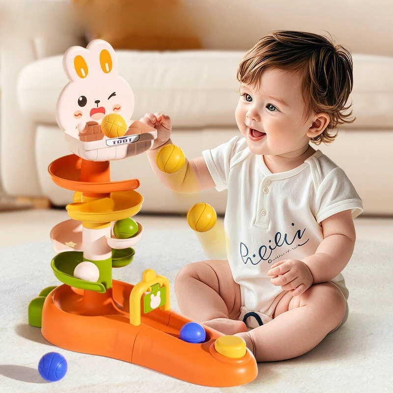 Toddler Learning Tower - Montessori Baby Ball Drop Toy Peuters