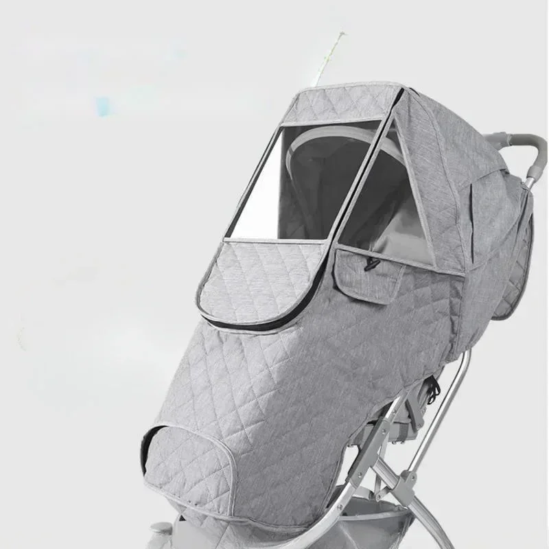 Stroller Rain Cover - Verdikte Kinderwagen Regenhoes, Voorruit, Universele Beschermhoes,