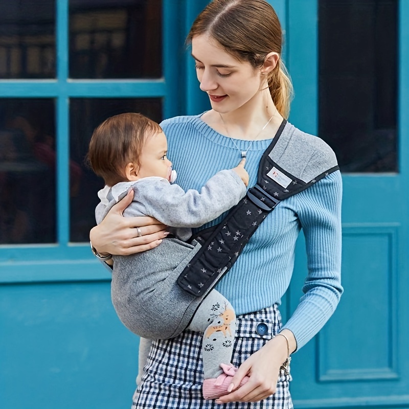 Ergonomic Baby Carrier - Draagbare babydraagzak met één schouderband, verstelbaar,