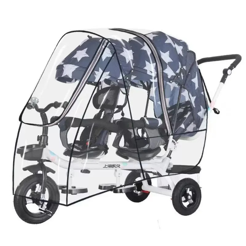 Waterdichte hoes voor dubbele  - Stroller Rain Cover recensie en prijs