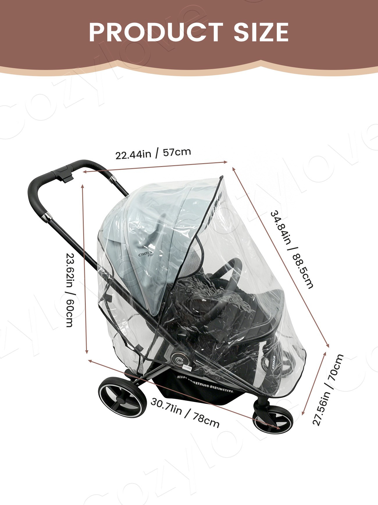 Universele regenhoes voor kind - Stroller Rain Cover recensie en prijs