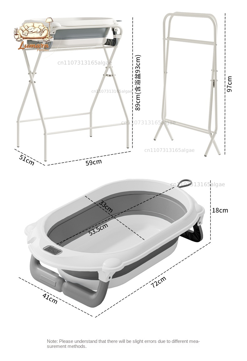 Babybadje met standaard en tem - Baby Bath Tub Foldable recensie en prijs