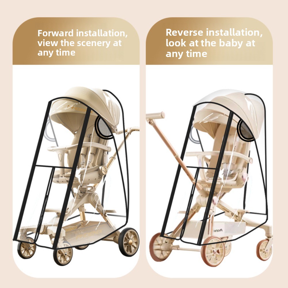 Transparante kinderwagens Rege - Stroller Rain Cover recensie en prijs