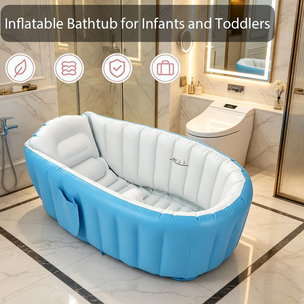 Opblaasbaar babybadje met luch - Baby Bath Tub Foldable recensie en prijs