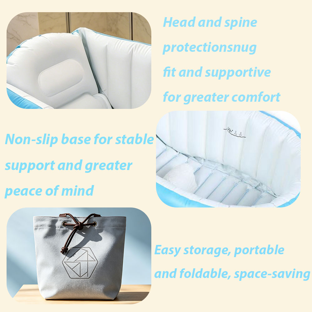 Opblaasbaar babybadje met luch - Baby Bath Tub Foldable recensie en prijs